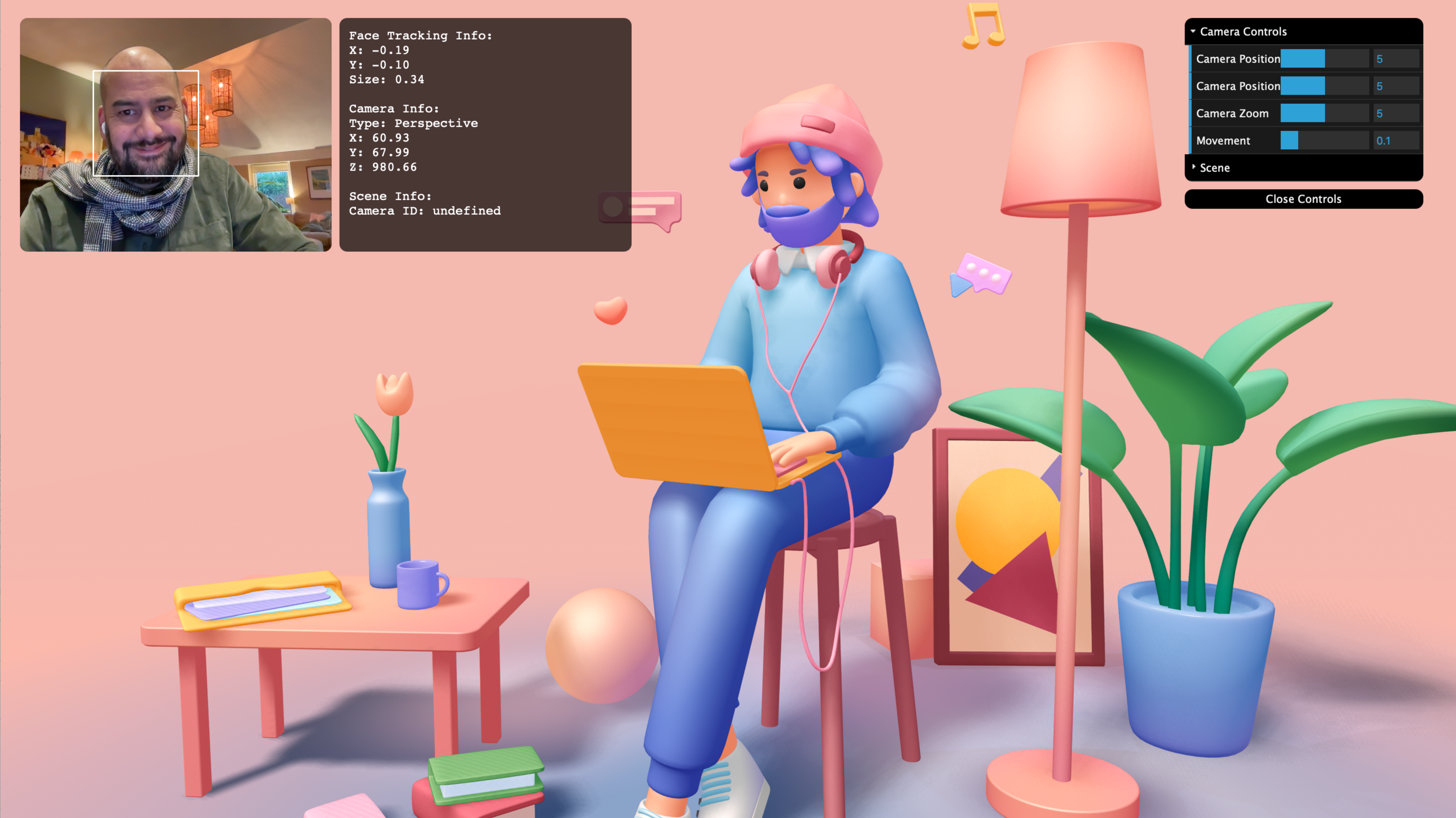 Spline 3d Camera Control